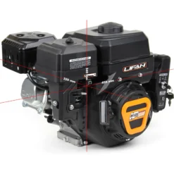 LIFAN KP230E E-Start Benzinmotor mit 6,5 PS Einzylinder für Rüttelplatten und Baumaschinen, luftgekühlter 4-Takt Motor mit 19,05 mm Kurbelwelle, OHV-Ventilsteuerung & 223 cc Hubraum