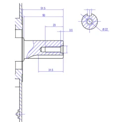 LIFAN KP460-R Benzinmotor mit 16,3 PS Einzylinder für Rüttelplatten und Baumaschinen, luftgekühlter 4-Takt Motor mit 22 mm Kurbelwelle, OHV-Ventilsteuerung & 459 cc Hubraum