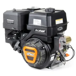 LIFAN KP460-RE E-Start Benzinmotor mit 16,3 PS Einzylinder für Rüttelplatten und Baumaschinen, luftgekühlter 4-Takt Motor mit 22 mm Kurbelwelle, OHV-Ventilsteuerung & 459 cc Hubraum