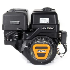 LIFAN KP460-RE E-Start Benzinmotor mit 16,3 PS Einzylinder für Rüttelplatten und Baumaschinen, luftgekühlter 4-Takt Motor mit 22 mm Kurbelwelle, OHV-Ventilsteuerung & 459 cc Hubraum
