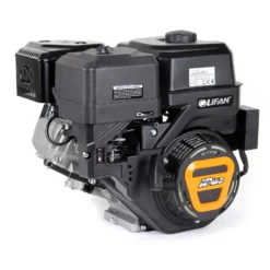 LIFAN KP460-RE E-Start Benzinmotor mit 16,3 PS Einzylinder für Rüttelplatten und Baumaschinen, luftgekühlter 4-Takt Motor mit 22 mm Kurbelwelle, OHV-Ventilsteuerung & 459 cc Hubraum