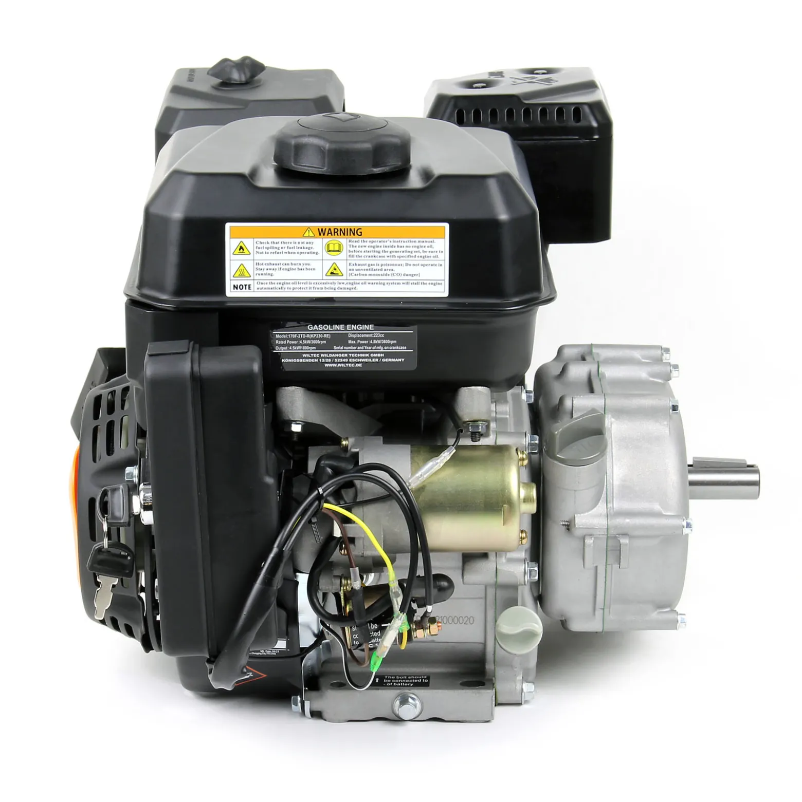 LIFAN KP230-RE 22mm E-Start Benzinmotor 6,5PS Einzylinder mit Ölbadkupplung Rüttelplatte Baumaschine