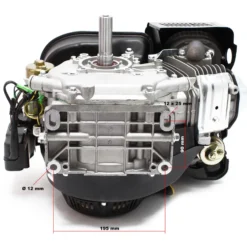 LIFAN 177 6,6 kW (9 PS) Einzylinder Benzinmotor mit Seilzug- und E-Start für Kleinmaschinen & Karts, luftgekühlter 4-Takt Motor mit 25,4 mm Kurbelwelle, OHV-Ventilsteuerung & 270 cc Hubraum