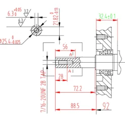 LIFAN 177 6,6 kW (9 PS) Einzylinder Benzinmotor mit Seilzug- und E-Start für Kleinmaschinen & Karts, luftgekühlter 4-Takt Motor mit 25,4 mm Kurbelwelle, OHV-Ventilsteuerung & 270 cc Hubraum