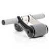 LUXTRI Bauchroller mit Kniematte 240 x 170 mm, Ab Roller klappbar mit 2 Rädern, Bauchmuskeltrainer zur Stärkung des Oberkörpers, Bauchroller, Ab Wheel Workout