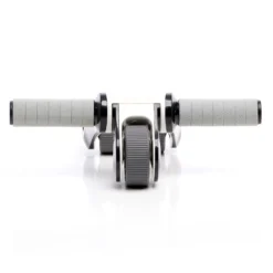 LUXTRI Bauchroller mit Kniematte 240 x 170 mm, Ab Roller klappbar mit 2 Rädern, Bauchmuskeltrainer zur Stärkung des Oberkörpers, Bauchroller, Ab Wheel Workout