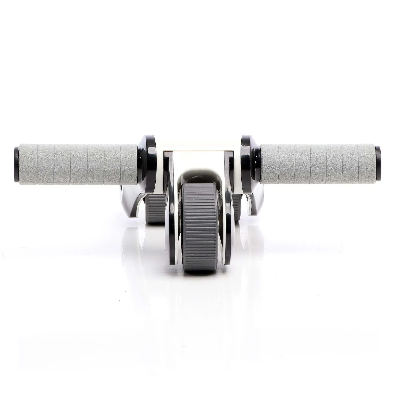 LUXTRI Bauchroller mit Kniematte 240 x 170 mm, Ab Roller klappbar mit 2 Rädern, Bauchmuskeltrainer zur Stärkung des Oberkörpers, Bauchroller, Ab Wheel Workout