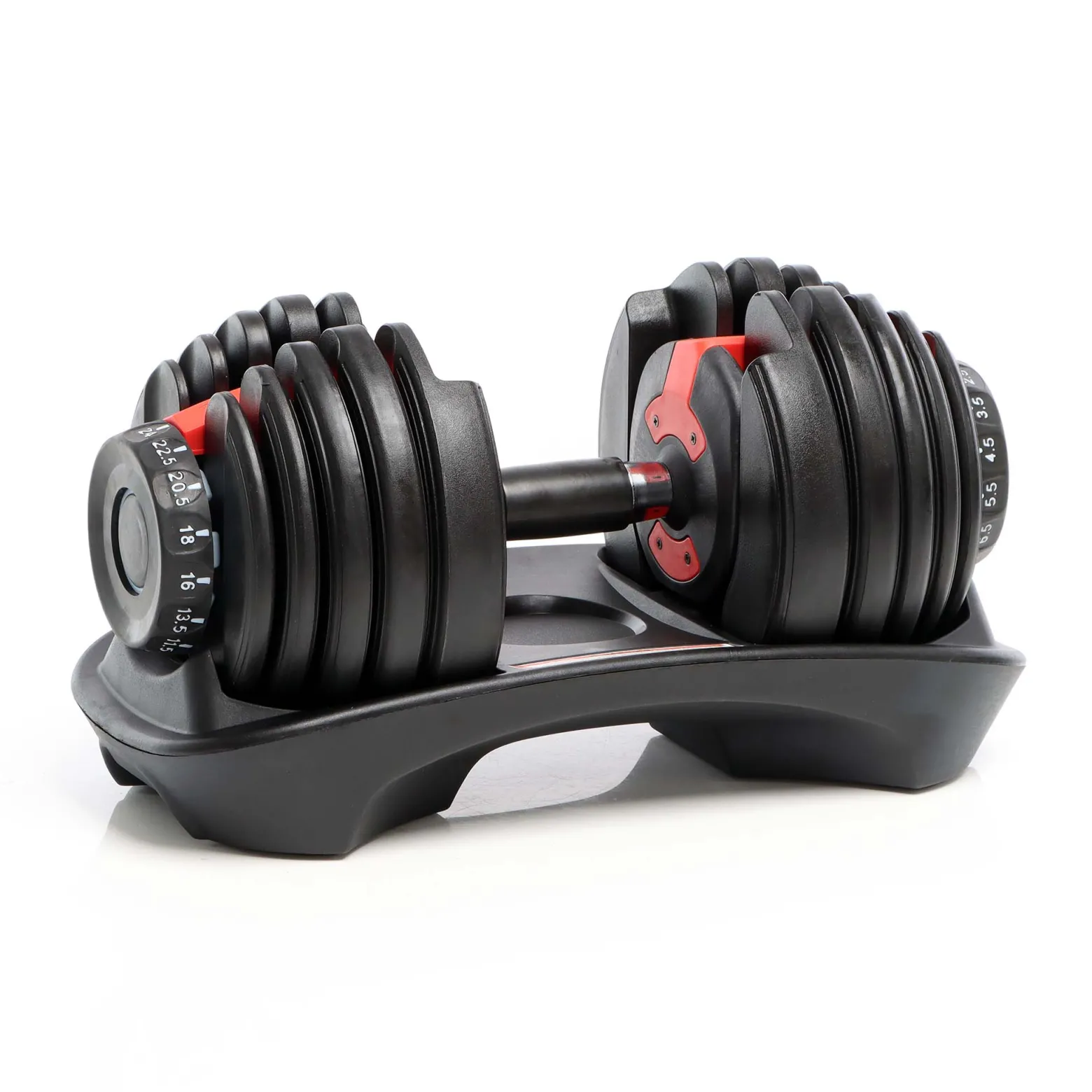 LUXTRI Verstellbare Kurzhantel mit Drehmechanismus Gewicht einstellbar von 2,5 bis 24 kg einstellbare Hantel Training Hantelset für Zuhause Kurzhantelset