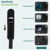 Mantona Armgurt gepolstert mit Mount - 60 x 55 x 60 mm - aus Nylon - sicherer Halt - kompatibel mit GoPro Hero 11 10 9 8 7 6 5 4 3+, Session und anderen Action Cams