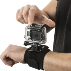 Mantona Armgurt gepolstert mit Mount - 60 x 55 x 60 mm - aus Nylon - sicherer Halt - kompatibel mit GoPro Hero 11 10 9 8 7 6 5 4 3+, Session und anderen Action Cams