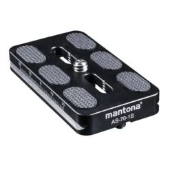 Mantona AS-70-1 Schnellwechselplatte Arca-Swiss kompatibel 70 x 38 mm Aluminium mit 1/4