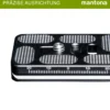 Mantona AS-60-1S Schnellwechselplatte Arca-Swiss kompatibel 60 x 38 mm Aluminium mit 1/4" Schraube Gummipuffern