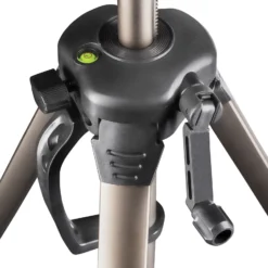 Mantona Basic Travel Pro III Fotostativ 63-168 cm max. 3 kg Aluminium Dreibein Videostativ mit Schnellwechselplatte und Tasche