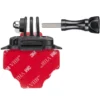 Mantona Befestigungsplatte mit 3M Klebepad - 30 x 53 x 30 mm - um 360° drehbar - kompatibel mit GoPro Hero 11 10 9 8 7 6 5 und vielen anderen Action Cams