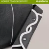 Mantona Cool Bag Kameratasche schwarz/weiß, hochwertige Fototasche mit gepolsterter Inneneinteilung & Netzfach, Kamera Umhängetasche aus wasserabweisendem Material
