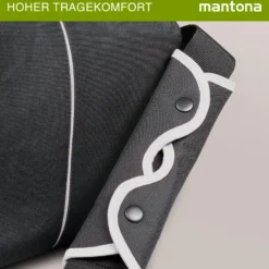 Mantona Cool Bag Kameratasche schwarz/weiß, hochwertige Fototasche mit gepolsterter Inneneinteilung & Netzfach, Kamera Umhängetasche aus wasserabweisendem Material