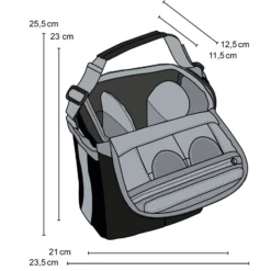 Mantona Elements Outdoor Rucksack schwarz - 2in1 Kamera- & Trekking-Rucksack, Fototasche mit gepolsterten Fächern für DSLR, Systemkamera & Drohne, Stativhalterung, inkl. Regenschutzhülle