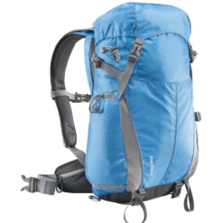 Mantona Elements Outdoor Rucksack blau - 2in1 Kamera- & Trekking-Rucksack, Fototasche mit gepolsterten Fächern für DSLR, Systemkamera & Drohne, Stativhalterung, inkl. Regenschutzhülle