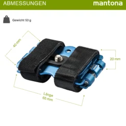 Mantona Fahrradbefestigung und Tischstativ - 65 x 40 x 20 mm - 1/4