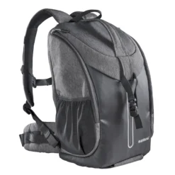 Mantona Fotorucksack Tallinn anthrazit für DSLR und Systemkamera, Kamerarucksack mit Stativhalterung und Regenschutz, Fototasche mit flexibler Innenaufteilung für Kamera, Objektive und Zubehör