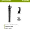 Mantona Gibbo Flex Ministativ 30 cm, Kamera Stativ mit flexiblen Beinen, Dreibein Reisestativ mit 360° Kugelkopf, Smartphonehalterung und Halterung kompatibel mit GoPro