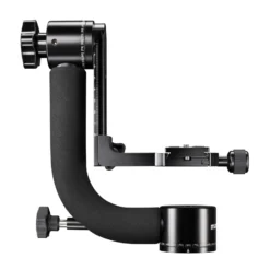 Mantona Gimbal TK-II Stativkopf für Teleobjektiv bis 8 kg belastbar inkl. Schnellwechselplatte für Sport- und Naturfotografie