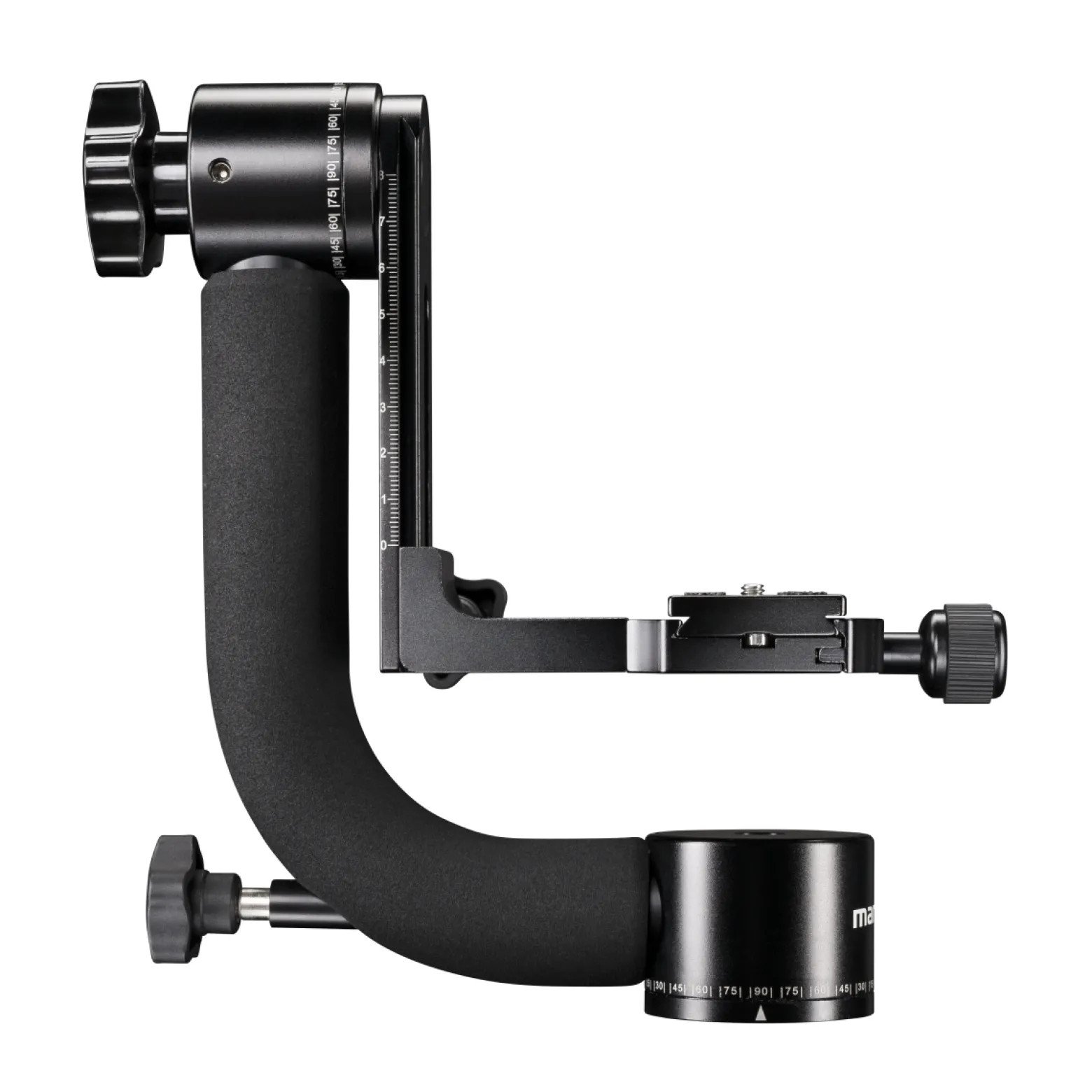 Mantona Gimbal TK-II Stativkopf für Teleobjektiv bis 8 kg belastbar inkl. Schnellwechselplatte für Sport- und Naturfotografie