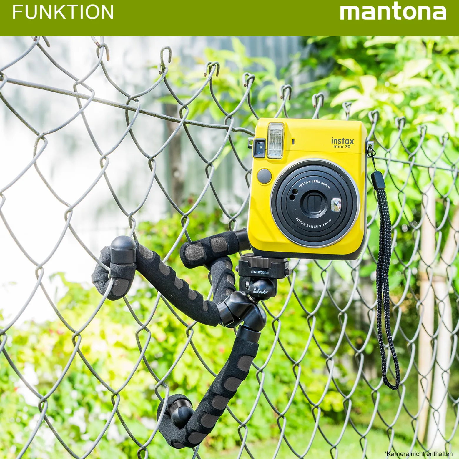 Mantona Kaleido Flex Stativ deep grey - 270 x 43 x 43 mm - flexibel biegbar - mit Kugelkopf und Schnellwechselplatte - Reisestativ Travelstativ passend für Kameras, Smartphones, Action Cams