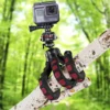 Mantona Kaleido Flex Stativ sundown red - 270 x 43 x 43 mm - flexibel biegbar - mit Kugelkopf und Schnellwechselplatte - Reisestativ Travelstativ passend für Kameras, Smartphones, Action Cams