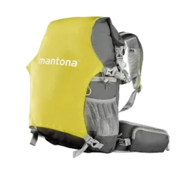 Mantona Kamerarucksack elementsPro 30 V2 – Grün – 300 x 180 x 480 mm – Outdoor – mit ergonomischem Tragesystem, atmungsaktiver Polsterung, Stativhalterung & Regenschutz, ideal für DSLR & Systemkameras