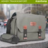 Mantona Kameratasche Milano grande (modische Universaltasche für Digital-Spiegelreflex-Kameras und Systemkameras plus Zubehör, Vintage, graues Interieur) grau 21648