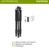 Mantona Kodiak L Fotostativ - 510 x 105 x 105 mm - 15 kg Traglast / 8-166 cm Höhe - Aluminium - stabiles Profi Fotostativ ohne Kugelkopf, mit schwenkbarer drehbarer Mittelsäule - Fotografie Atelier