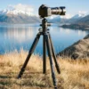 Mantona Kodiak L 284 + Onyx 8 Kugelkopf Set Fotostativ mit Stativkopf aus Aluminium mit Arca Swiss kompatibler Schnellwechselplatte