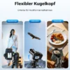 Mantona Kodiak XL 324 + Onyx 12 Kugelkopf Set Fotostativ mit Stativkopf aus Aluminium mit Arca Swiss kompatibler Schnellwechselplatte