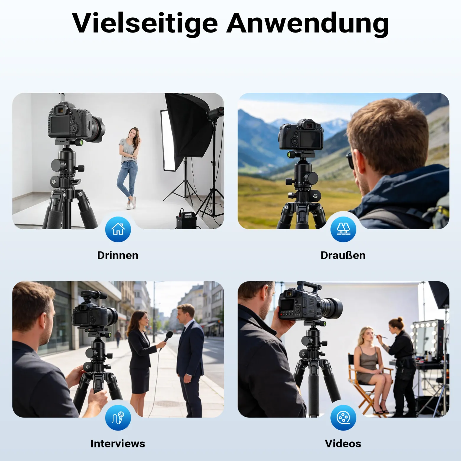 Mantona Kodiak XL 324 + Onyx 12 Kugelkopf Set Fotostativ mit Stativkopf aus Aluminium mit Arca Swiss kompatibler Schnellwechselplatte