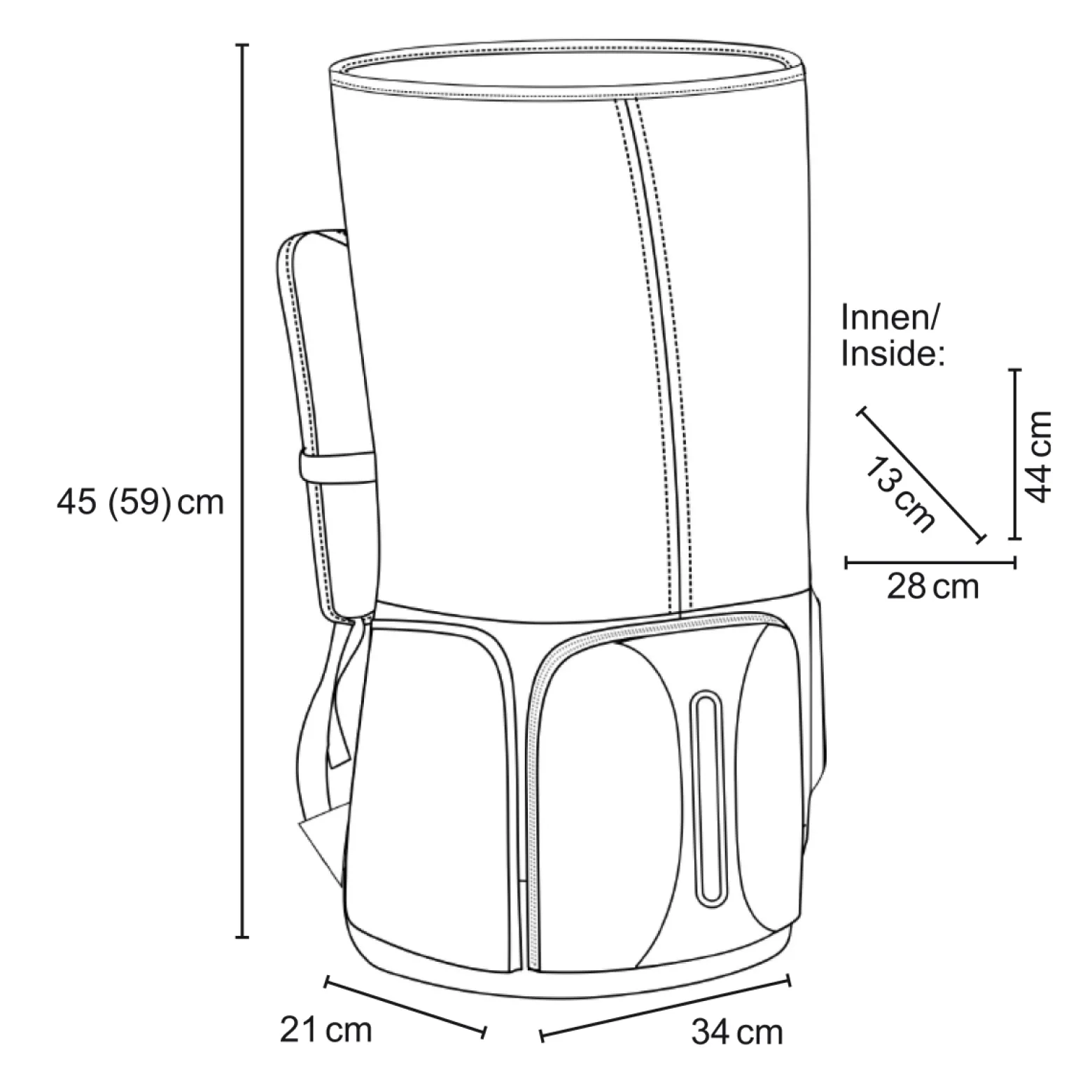 Mantona Kurier Fotorucksack schwarz 210 x 340 x 450 mm professioneller Outdoor Rucksack mit Schnellzugriff und Einrollverschluss für SLR DSLR Kameras & Zubehör bis 15 Zoll