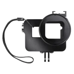 Mantona Magic Alu Cage kompatibel mit GoPro Hero 5 6 7, Mount & Blitzschuh, 52 mm Filtergewinde, freier Zugang zu Anschlüssen, inkl. UV-Filter & Zubehör