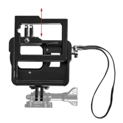 Mantona Magic Alu Cage kompatibel mit GoPro Hero 5 6 7, Mount & Blitzschuh, 52 mm Filtergewinde, freier Zugang zu Anschlüssen, inkl. UV-Filter & Zubehör
