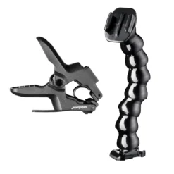 Mantona Maxi Auslegearm mit Klemme - 200 x 100 x 50 mm - bis 5 cm Breite - kompatibel mit GoPro Hero 11 10 9 8 7 6 5 4 3+ 3 2 1, Session und Action Cams - Video Foto