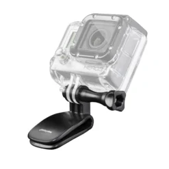 Mantona Miniklemme mit Clip - 50 x 35 x 35 mm - einfaches Einclipsen - kompatibel mit GoPro Hero 11 10 9 8 7 6 5 4 3+, Session und Action Cams - für Foto und Video