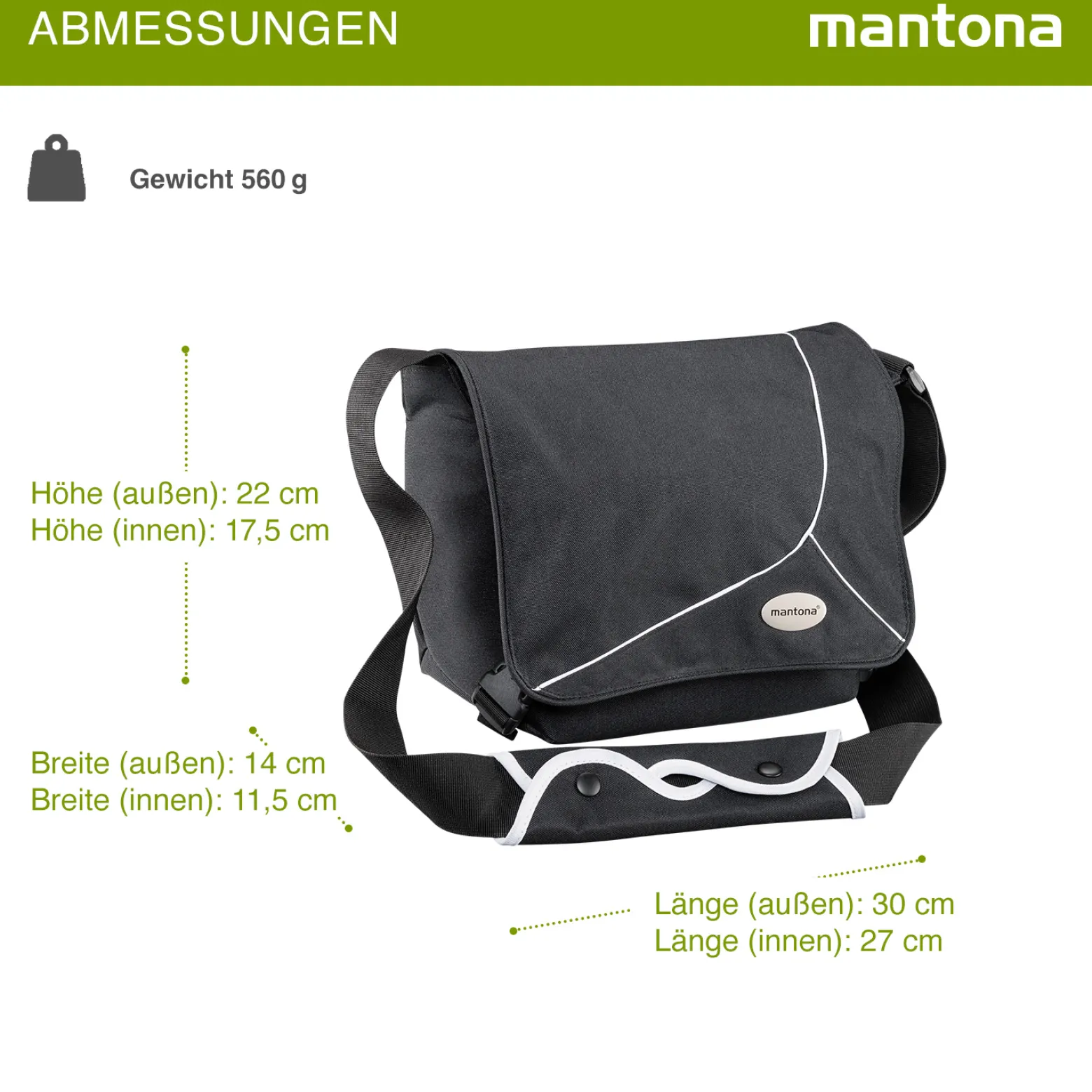Mantona Mondstein Kameratasche, hochwertige Fototasche für DSLR & Systemkameras, Umhängetasche für Kamera und Zubehör, Tragetasche mit variabler Inneneinteilung und Netzfach