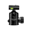 Mantona Onyx 12 Kugelkopf (M1-3612A), Stativkopf aus Aluminium mit Arca-Swiss kompatibler Schnellwechselplatte 50 mm, 360° Panorama-Funktion & 3 Wasserwaagen