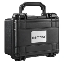 Mantona Outdoor Schutzkoffer S, wasserdichter Fotokoffer, Kamerakoffer staubdicht & stoßfest, Transportkoffer mit Schaumstoffeinlagen, ideal für Kameras, Objektive & Zubehör