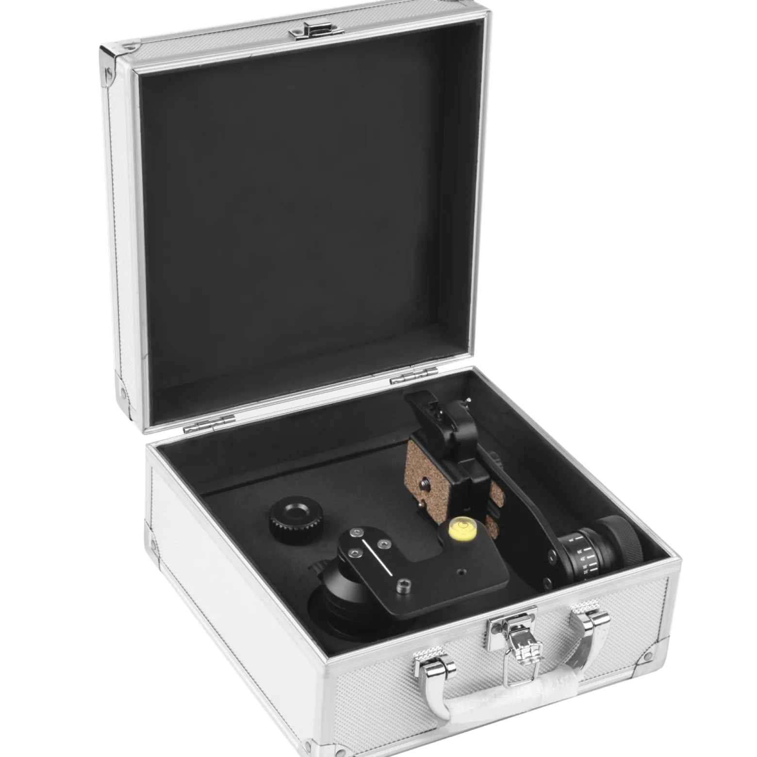 Mantona Panoramakopf mit Nodalpunkt-Adapter, Stativkopf für 360° Panoramaaufnahmen, Kugelkopf inkl. Transportkoffer, rastbarer Drehteller, Wasserwaage, perfektes Kamerazubehör