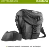 Mantona Premium Colt Schultertasche schwarz – 220 x 200 x 140 mm – Outdoor Kameratasche mit Tragegurt Polsterung Schnellzugriff Staubschutz Fach – kompakt, wasserdicht – für Spiegelreflex DSLR Kamera