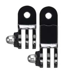 Mantona Rohrbefestigung inkl. Winkelstück - 100 x 55 x 15 mm - Rohr Ø bis 4 cm - kompatibel mit GoPro Hero 11 10 9 8 7 6 5 4 3+ - Fahrradhalterung