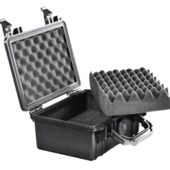 Mantona Schaumstoffeinlage für Schutzkoffer S 12,5 x 9 cm, Rasterschaumstoff für Fotokoffer individuell zuschneidbar, mit Noppenschaumstoff für Deckel, perfekt für Fotoausrüstung