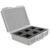 Mantona Schaumstoffeinlage für Outdoor Schutzkoffer L 35,1 x 48 x 10 cm, passgenauer Schaumstoff für Fotokoffer, Platz für 6 Objektive, mit Noppenschaumstoff für Deckel, perfekt für Kamerakoffer