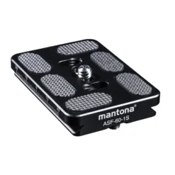 Mantona Schnellwechselplatte für Fortress Kugelkopf "Arca Swiss", 60 mm schwarz
