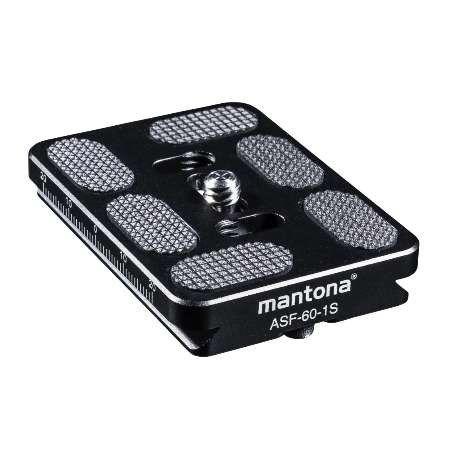 Mantona Schnellwechselplatte für Fortress Kugelkopf "Arca Swiss", 60 mm schwarz